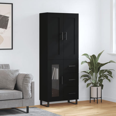 Highboard 69.5X34X180 Cm Engineered Wood
