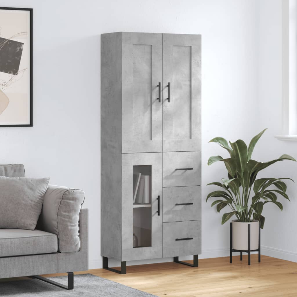 Highboard 69.5X34X180 Cm Engineered Wood