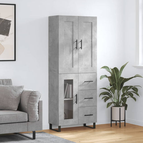 Highboard 69.5X34X180 Cm Engineered Wood
