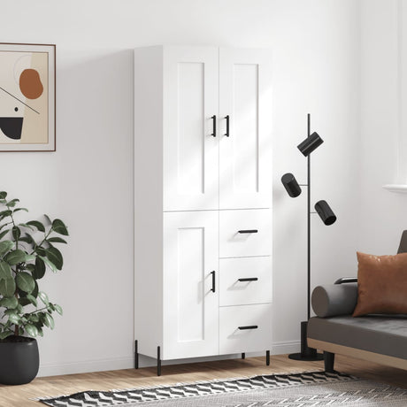 Highboard 69.5X34X180 Cm Engineered Wood