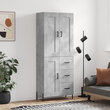 Highboard 69.5X34X180 Cm Engineered Wood