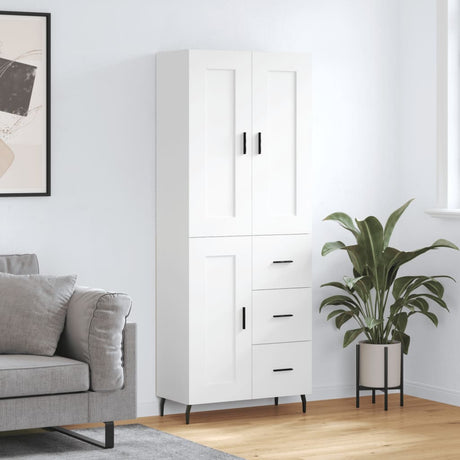 Highboard 69.5X34X180 Cm Engineered Wood