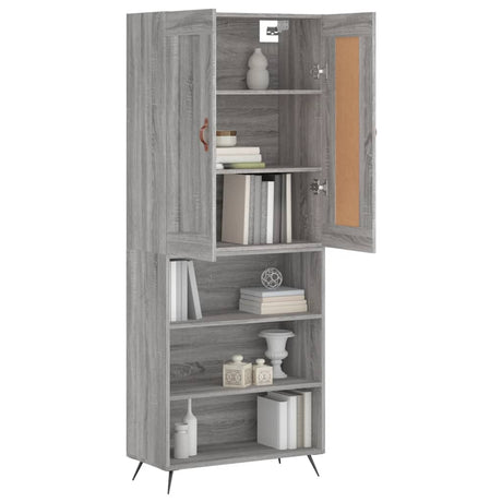 Highboard 69.5X34X180 Cm Engineered Wood