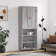 Highboard 69.5X34X180 Cm Engineered Wood