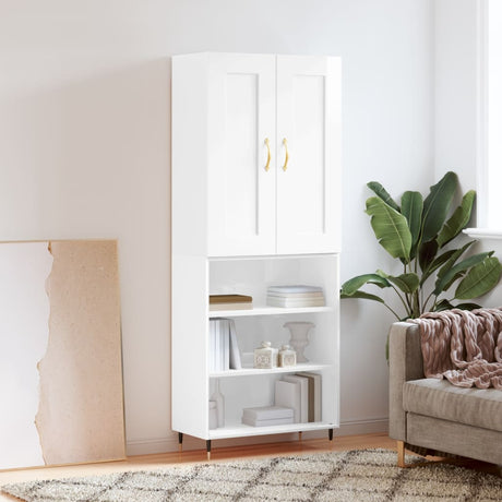 Highboard 69.5X34X180 Cm Engineered Wood