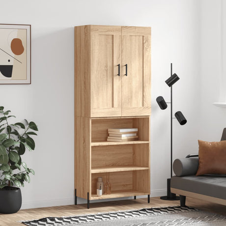 Highboard 69.5X34X180 Cm Engineered Wood