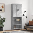 Highboard 69.5X34X180 Cm Engineered Wood