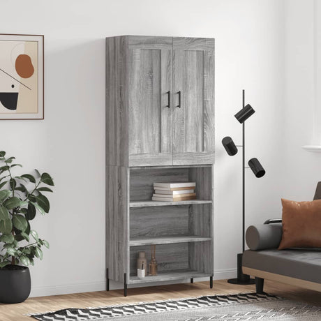 Highboard 69.5X34X180 Cm Engineered Wood