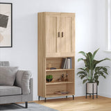 Highboard 69.5X34X180 Cm Engineered Wood