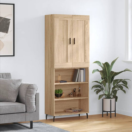 Highboard 69.5X34X180 Cm Engineered Wood