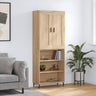 Highboard 69.5X34X180 Cm Engineered Wood