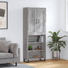 Highboard 69.5X34X180 Cm Engineered Wood