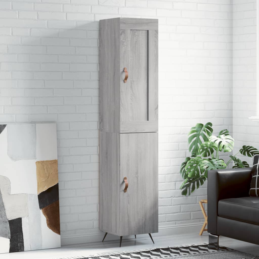 Highboard 34.5X34X180 Cm Engineered Wood