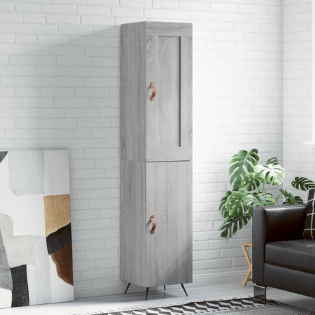 Highboard 34.5X34X180 Cm Engineered Wood