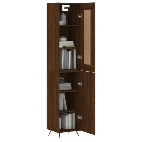 Highboard 34.5X34X180 Cm Engineered Wood