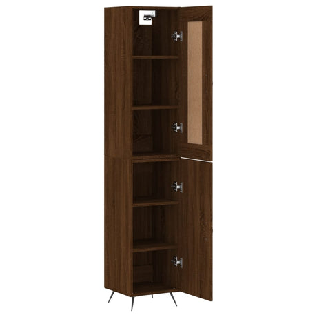 Highboard 34.5X34X180 Cm Engineered Wood