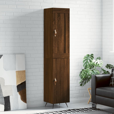 Highboard 34.5X34X180 Cm Engineered Wood