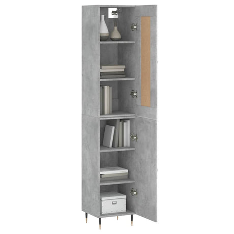 Highboard 34.5X34X180 Cm Engineered Wood