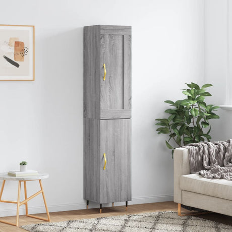Highboard 34.5X34X180 Cm Engineered Wood