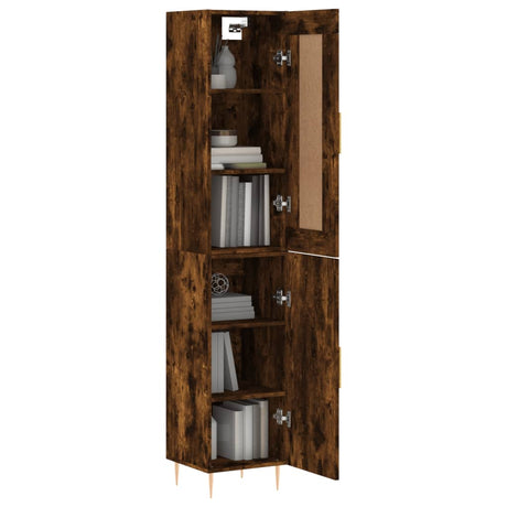 Highboard 34.5X34X180 Cm Engineered Wood