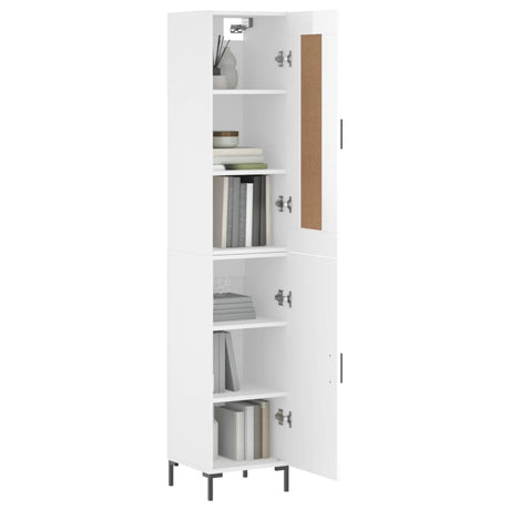 Highboard 34.5X34X180 Cm Engineered Wood