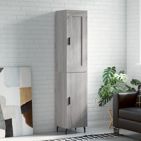 Highboard 34.5X34X180 Cm Engineered Wood