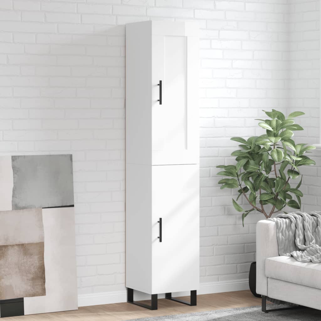 Highboard 34.5X34X180 Cm Engineered Wood