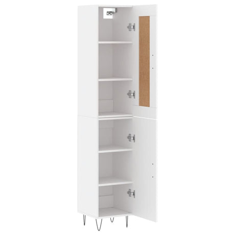 Highboard 34.5X34X180 Cm Engineered Wood