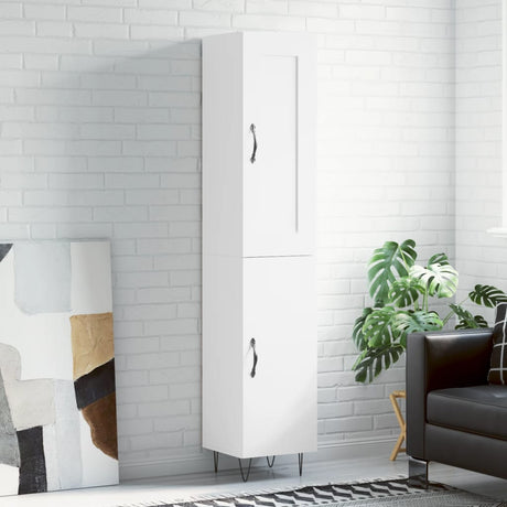 Highboard 34.5X34X180 Cm Engineered Wood