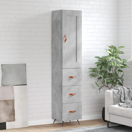 Highboard 34.5X34X180 Cm Engineered Wood