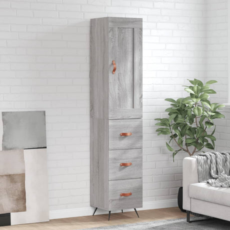 Highboard 34.5X34X180 Cm Engineered Wood