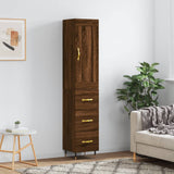 Highboard 34.5X34X180 Cm Engineered Wood