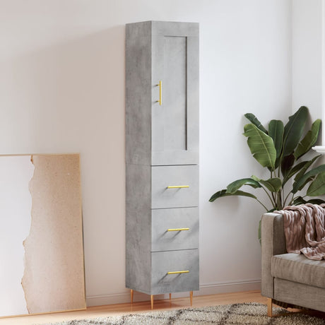 Highboard 34.5X34X180 Cm Engineered Wood