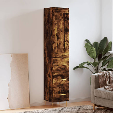 Highboard 34.5X34X180 Cm Engineered Wood