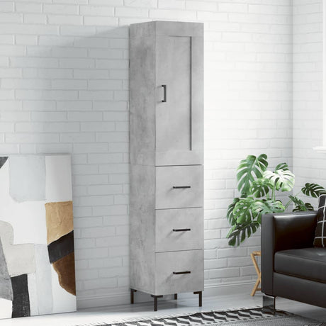 Highboard 34.5X34X180 Cm Engineered Wood