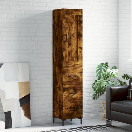 Highboard 34.5X34X180 Cm Engineered Wood