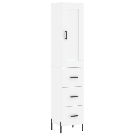 Highboard 34.5X34X180 Cm Engineered Wood