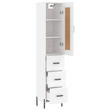 Highboard 34.5X34X180 Cm Engineered Wood