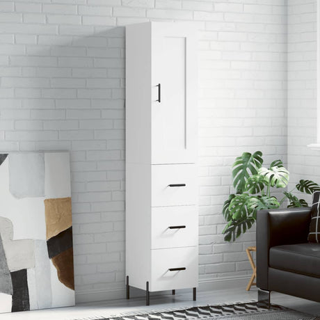 Highboard 34.5X34X180 Cm Engineered Wood