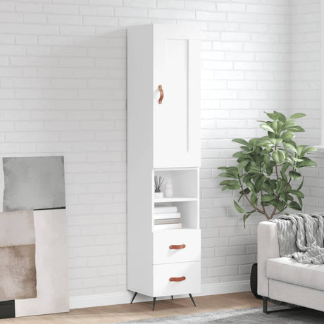 Highboard 34.5X34X180 Cm Engineered Wood