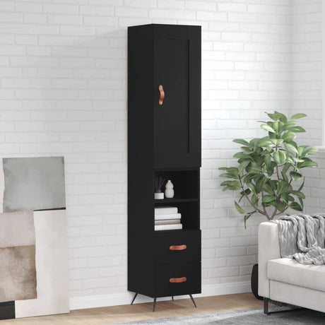 Highboard 34.5X34X180 Cm Engineered Wood