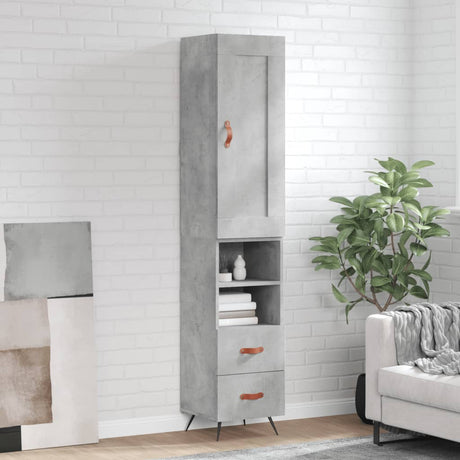 Highboard 34.5X34X180 Cm Engineered Wood