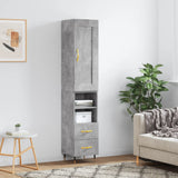 Highboard 34.5X34X180 Cm Engineered Wood