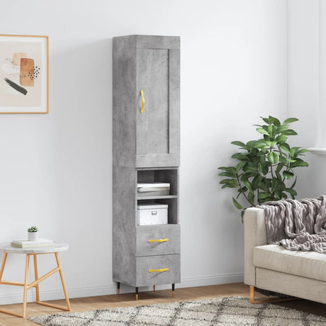 Highboard 34.5X34X180 Cm Engineered Wood