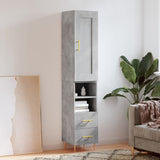 Highboard 34.5X34X180 Cm Engineered Wood