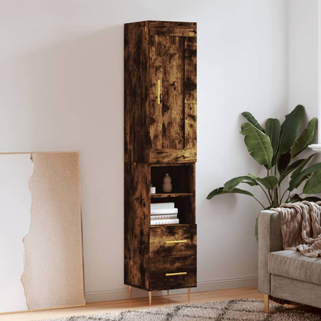 Highboard 34.5X34X180 Cm Engineered Wood