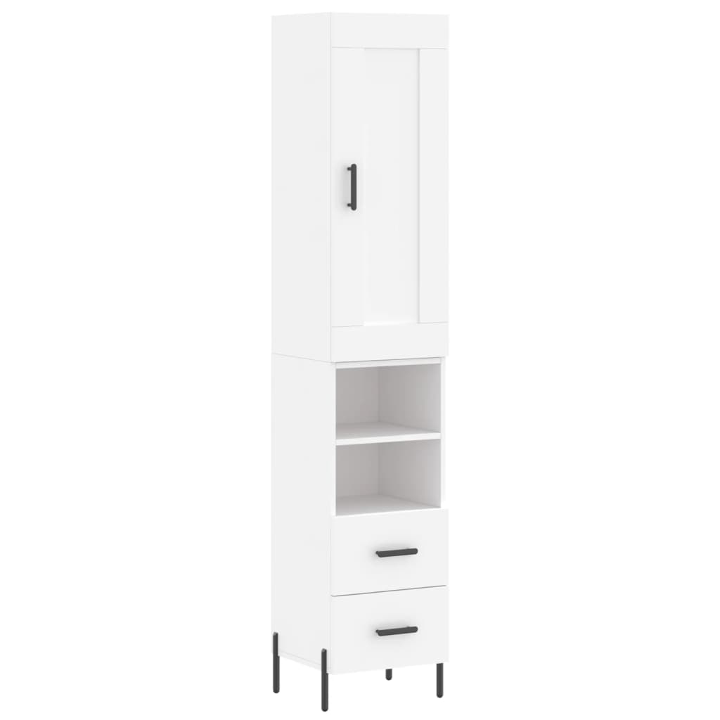 Highboard 34.5X34X180 Cm Engineered Wood
