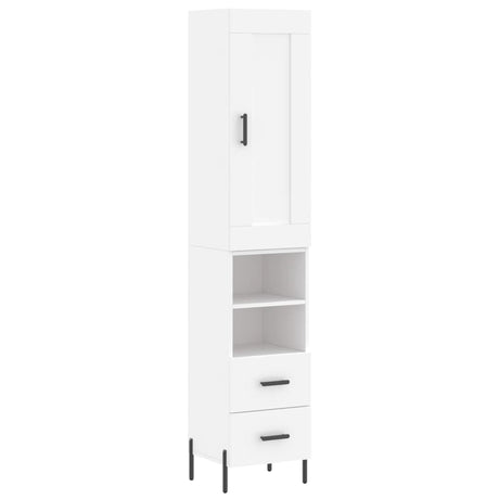 Highboard 34.5X34X180 Cm Engineered Wood