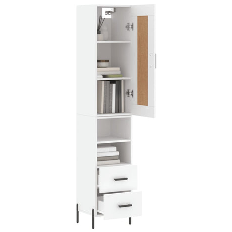 Highboard 34.5X34X180 Cm Engineered Wood