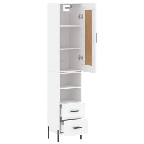 Highboard 34.5X34X180 Cm Engineered Wood